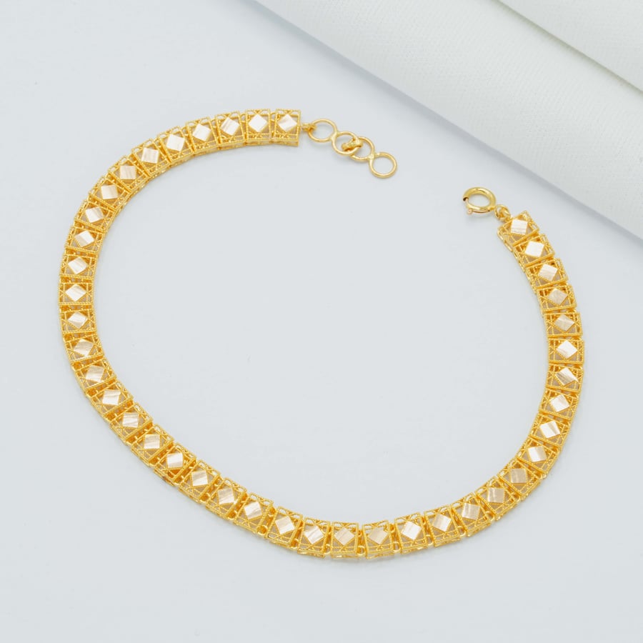 سوارة ذهب عيار 21 (B8256)