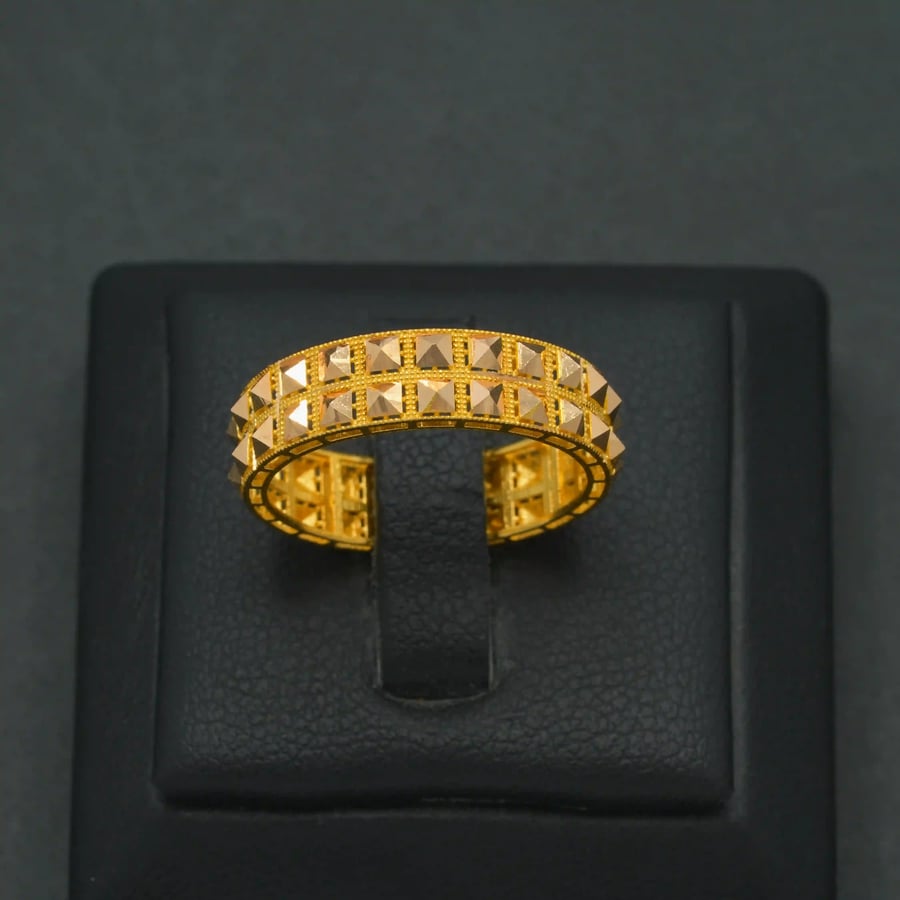 دبلة ذهب عيار 21 (R9458)