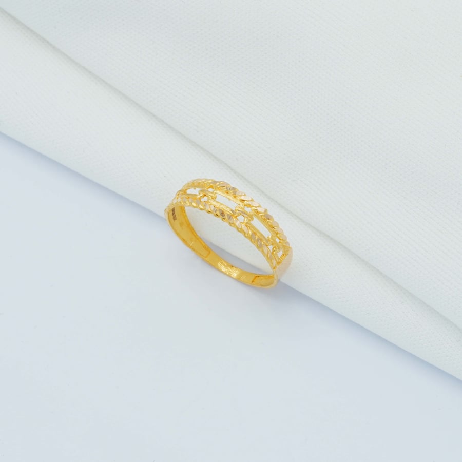 خاتم ذهب عيار 21 (R7337)