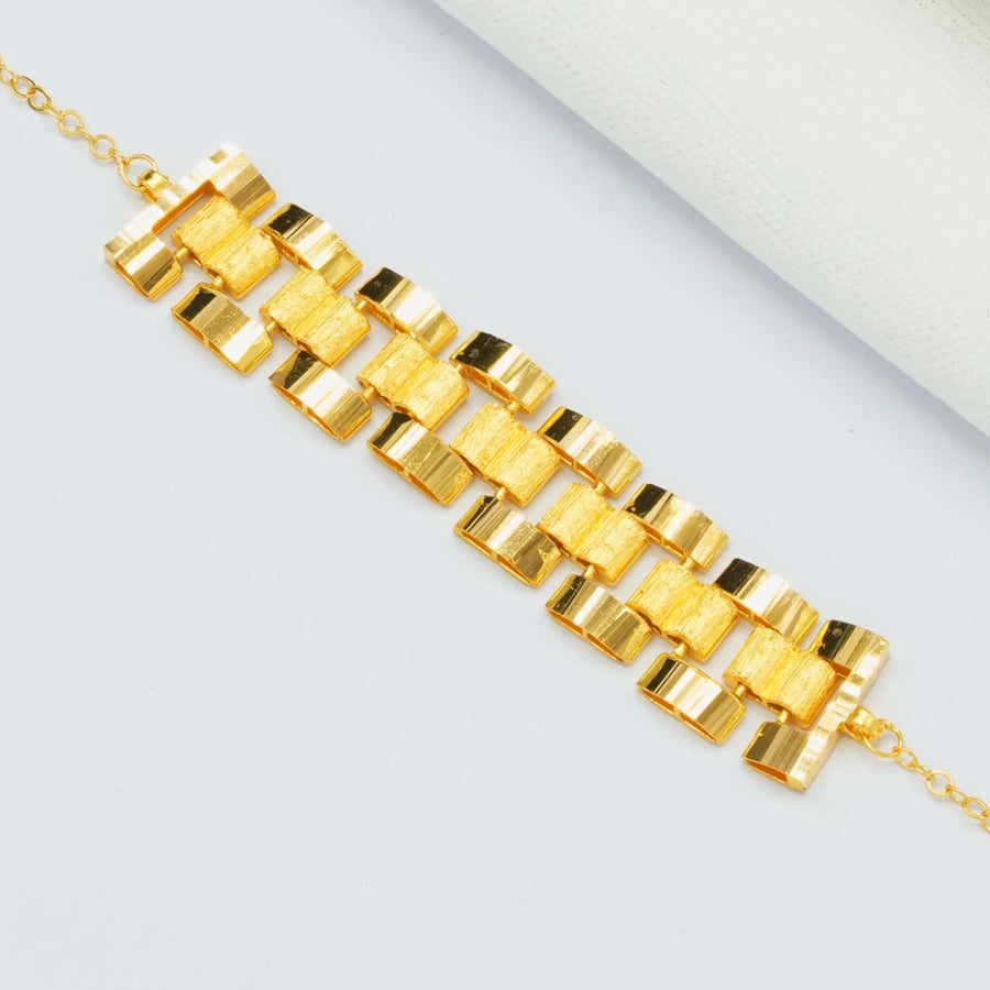 سوارة ذهب عيار 21 (B7134)