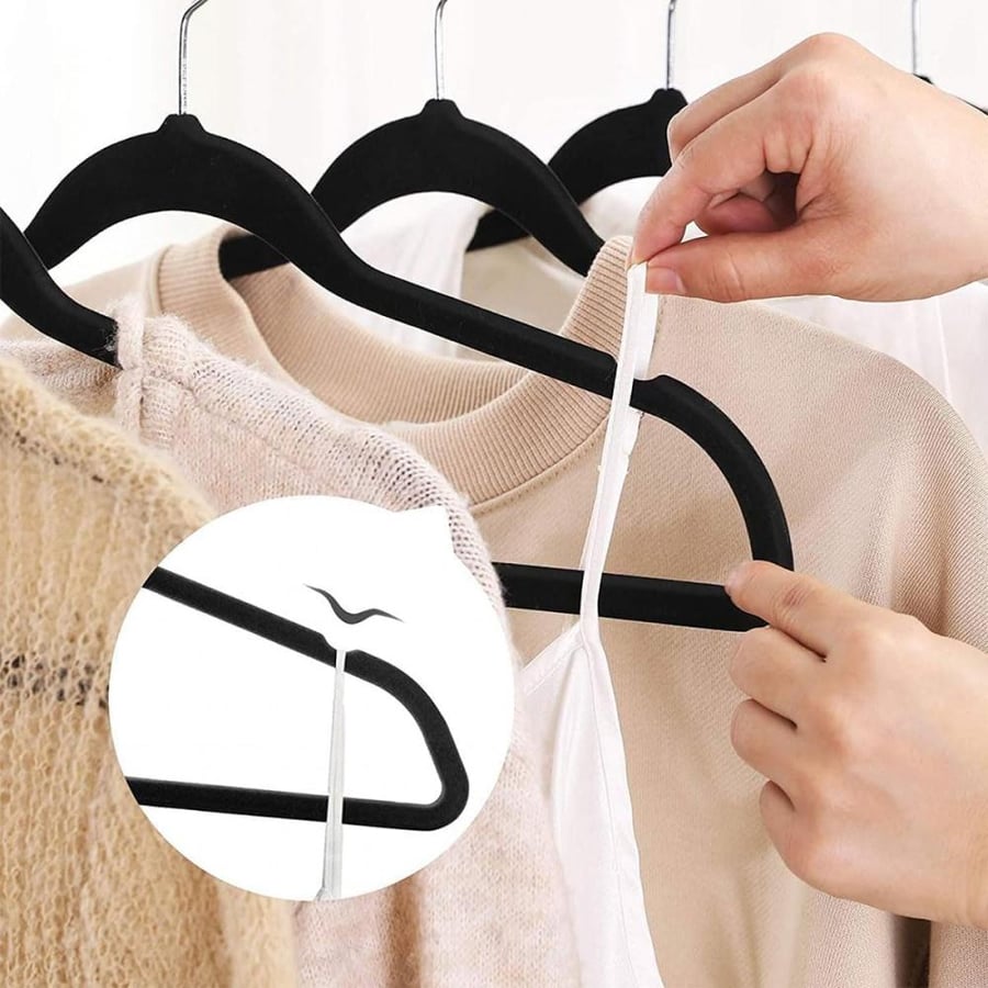 Velvet Hanger 50 Pcs – Premium Wardrobe Organizer