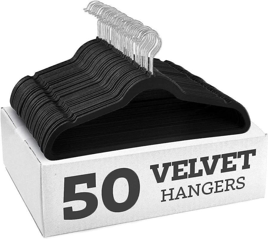 Velvet Hanger 50 Pcs – Premium Wardrobe Organizer
