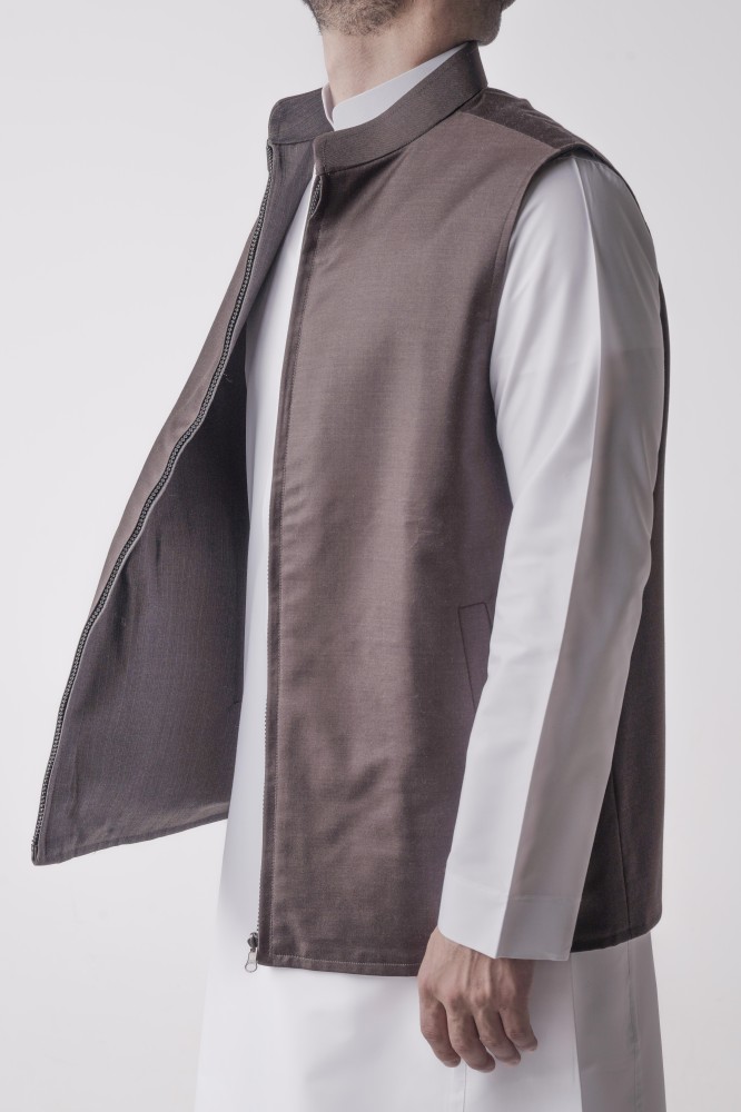 MEN VEST LIGHT WOOL DOUBLE FACE (LORO PIANA)