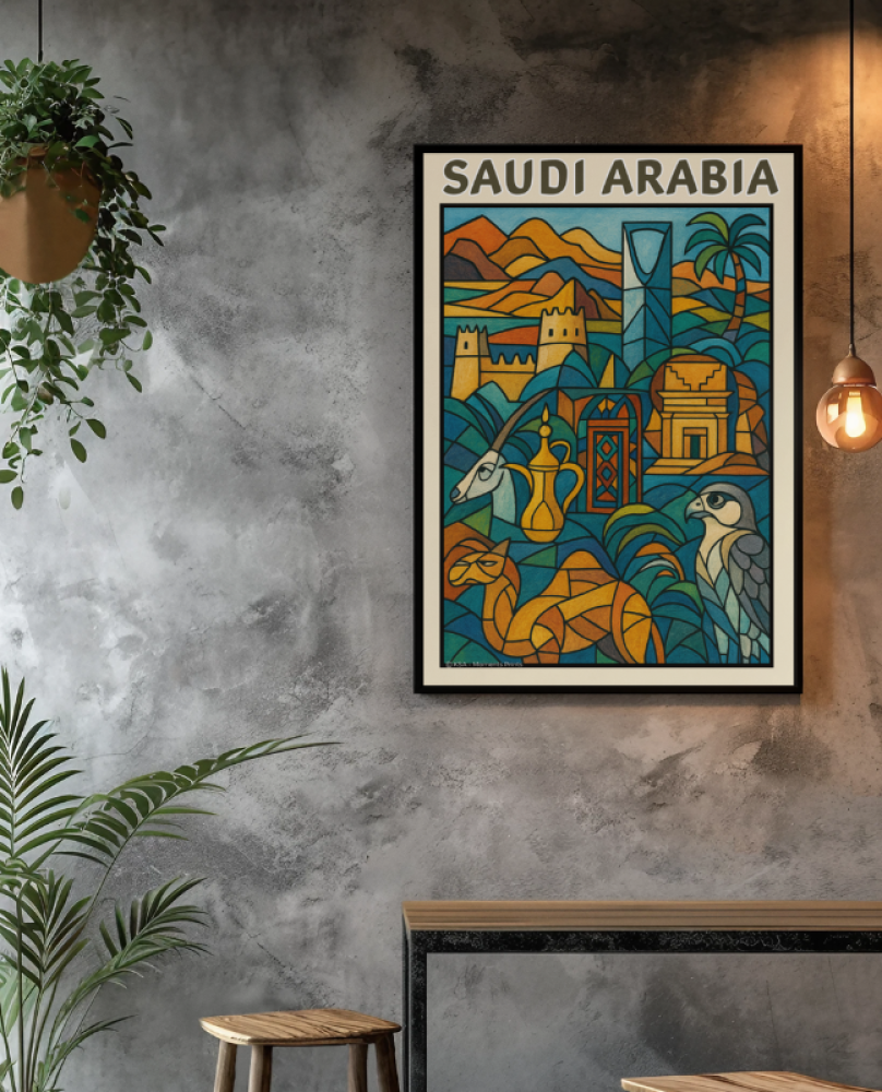 Poster Saudi Arabia Colours
