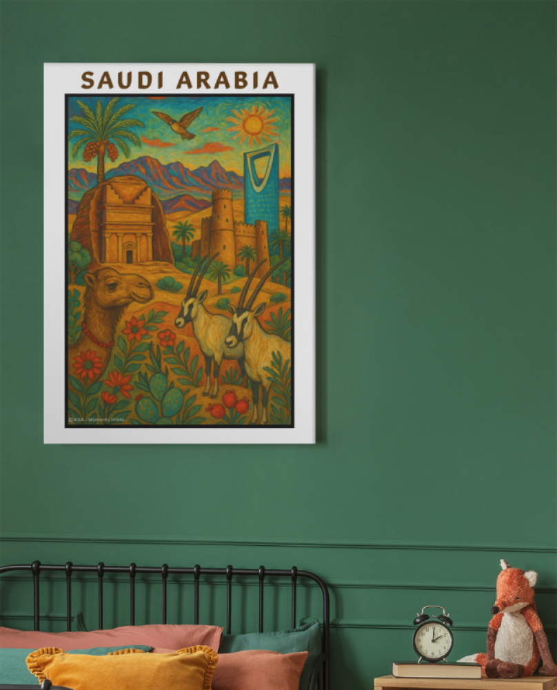 Poster Saudi Arabia Paint