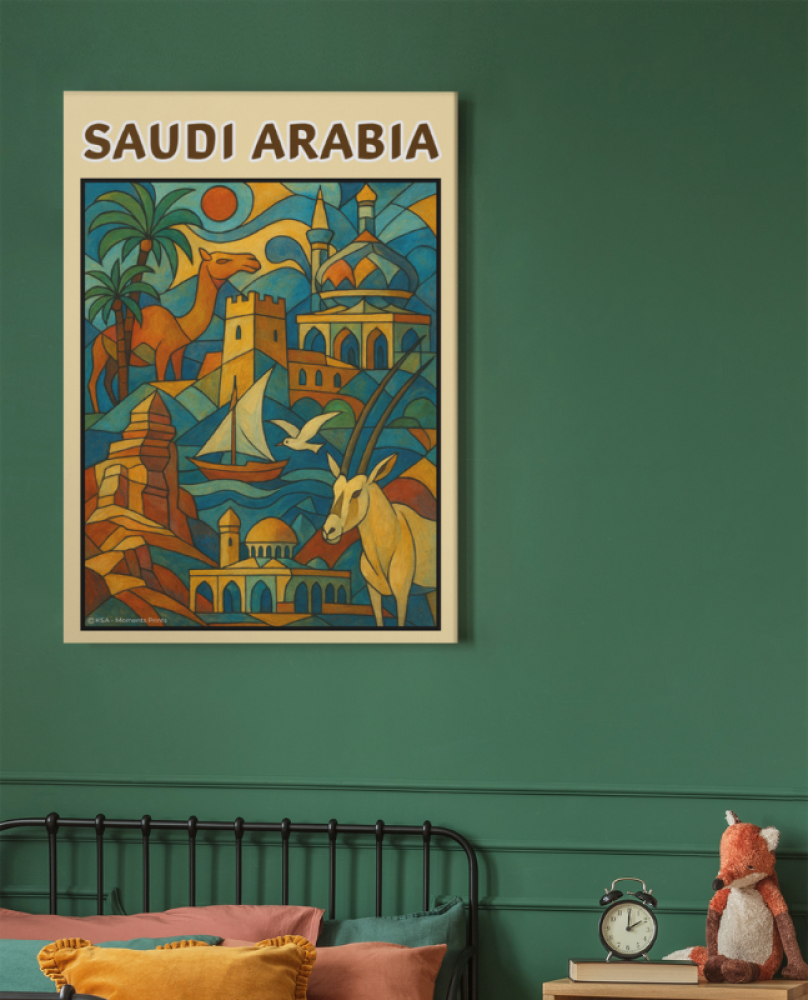 Poster Saudi Arabia Colours style 2