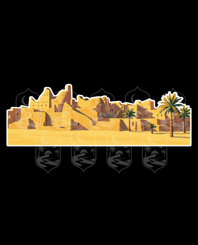 Diriyah Sticker for laptop & tablet