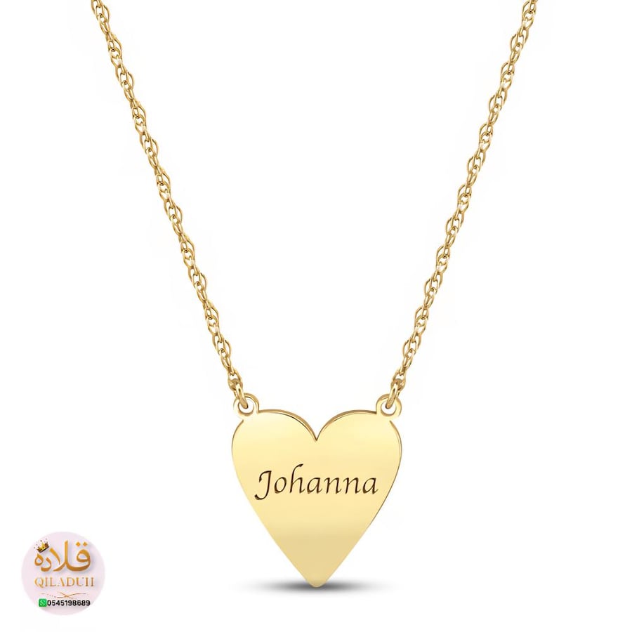 Heart pendant - gold-plated