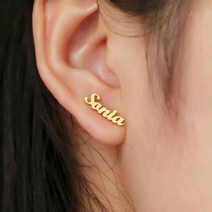 Name ring - gold plated