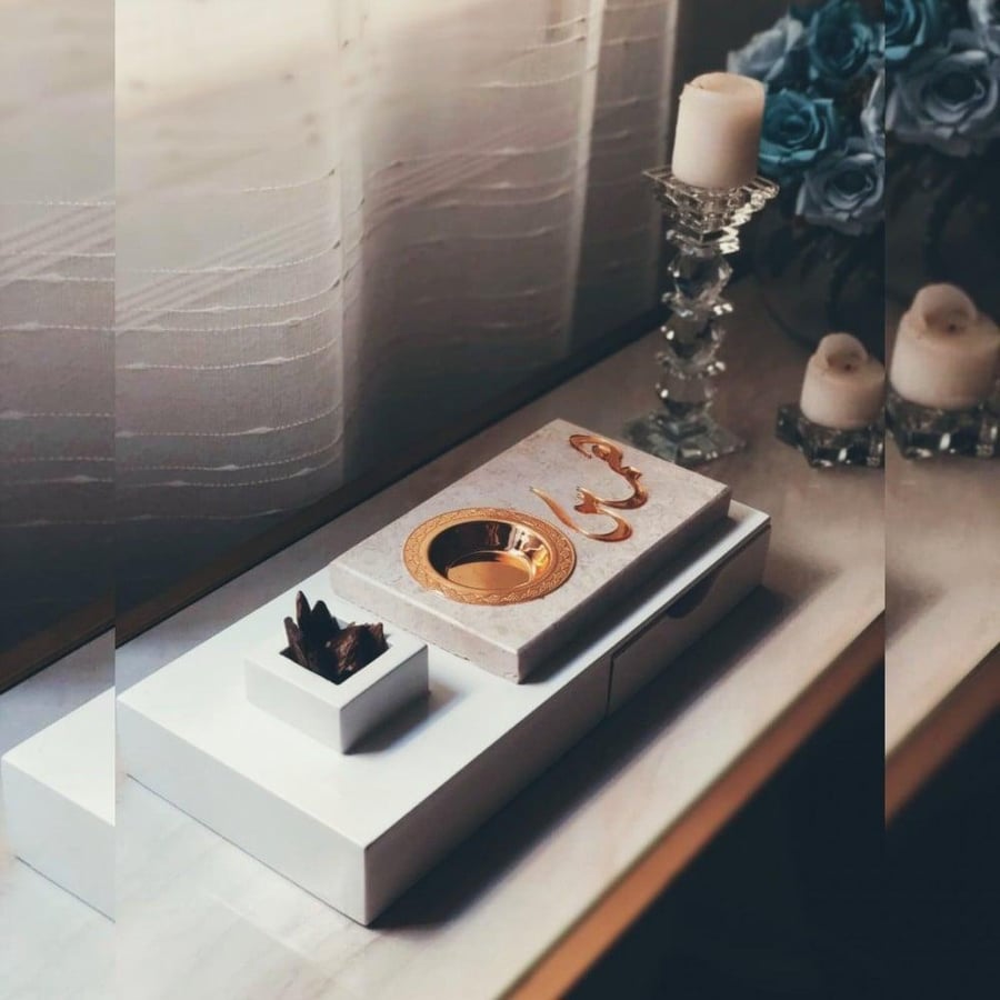 Elegant marble incense holder