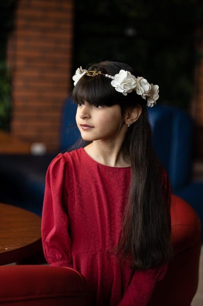 Gold-plated rose crown
