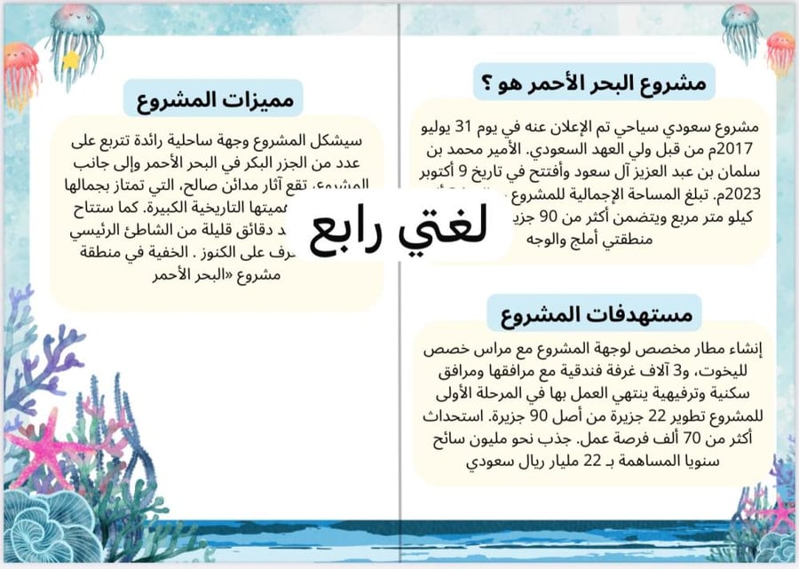 Red Sea Project (My language fourth)