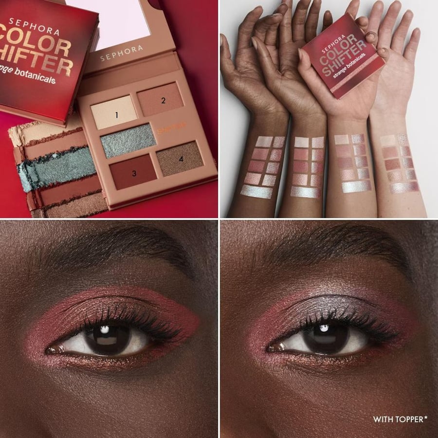 Sephora eyeshadow palette Color Shifter 5 colors - Strange red poppy