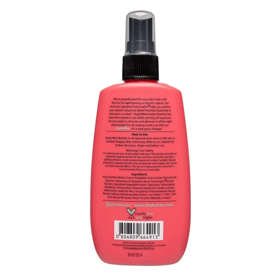 The Fox Tan Skin Tanning Spray 120 ml - Rapid Watermelon