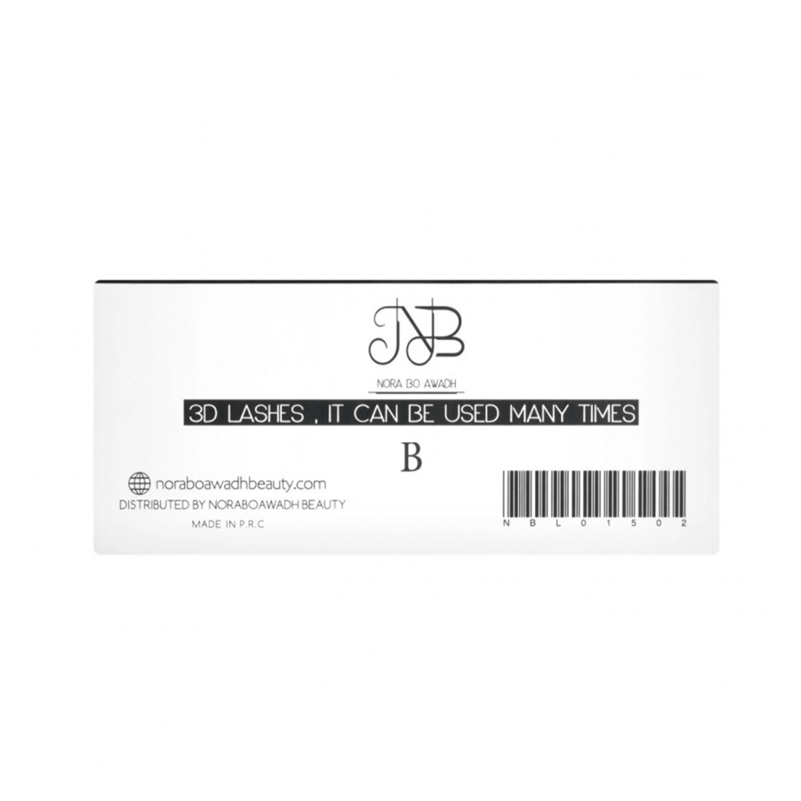 Noura Abu Awad natural mink eyelashes black B