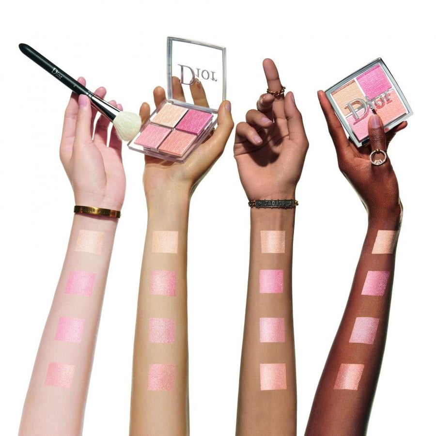 Diour Palette Face Lighting Four Color Highlighter - 004 Rose Gold