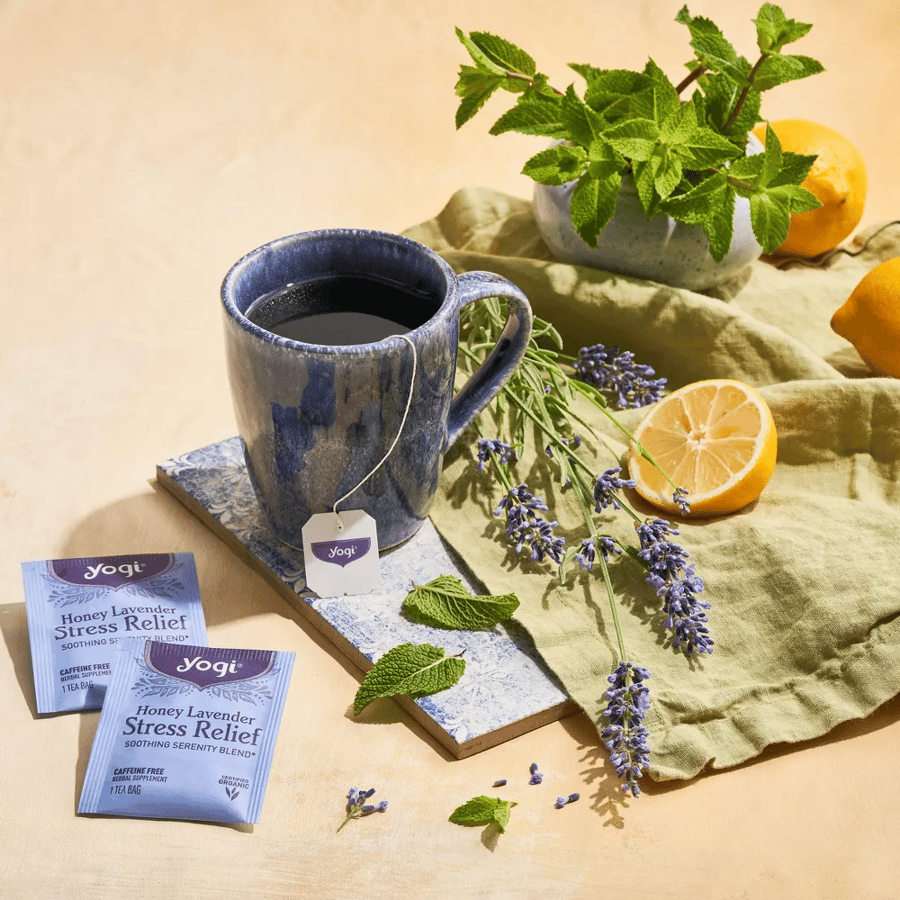Yugi tea honey and lavender tea for stress relief - 16 bags