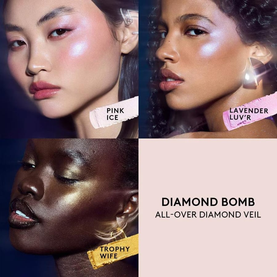Fenty Beauty Highlighter Diamond Bomb All Over Diamond Veil - 05 Trophy Wife