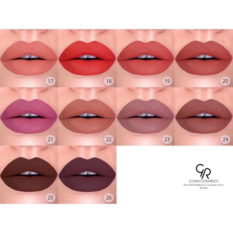 Golden Rose red matte liquid lipstick 21