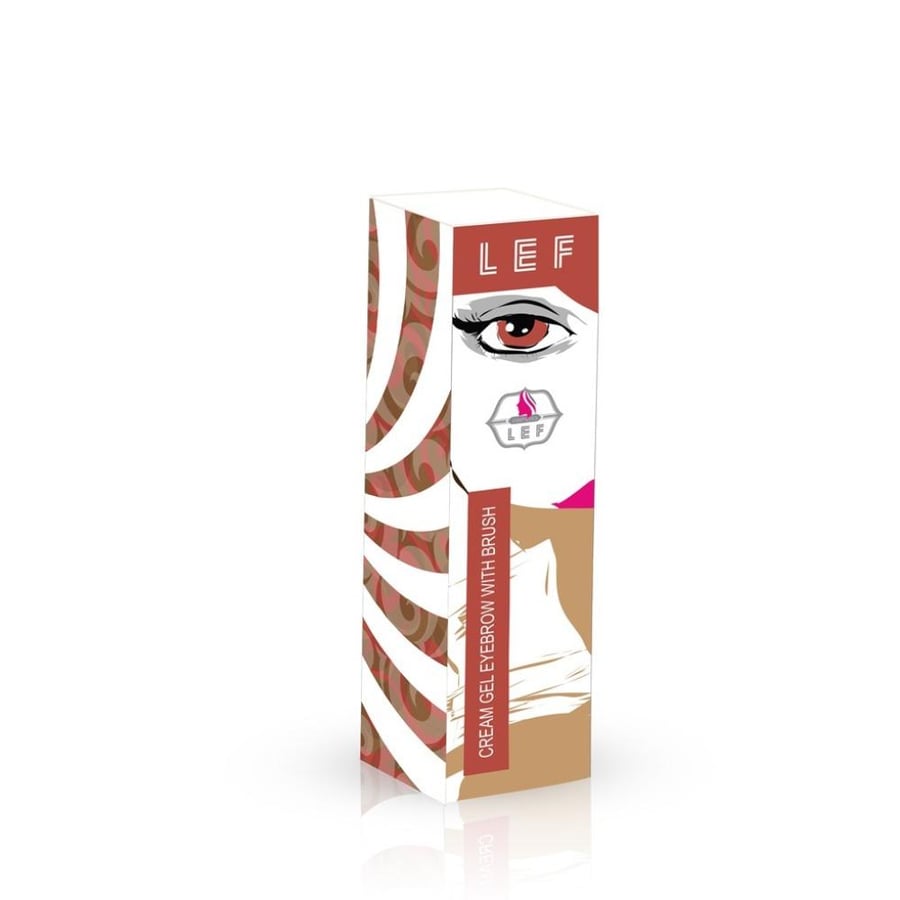 Creamy eyebrow gel with fixed brush for longer-lasting - CHOCOLATE 02