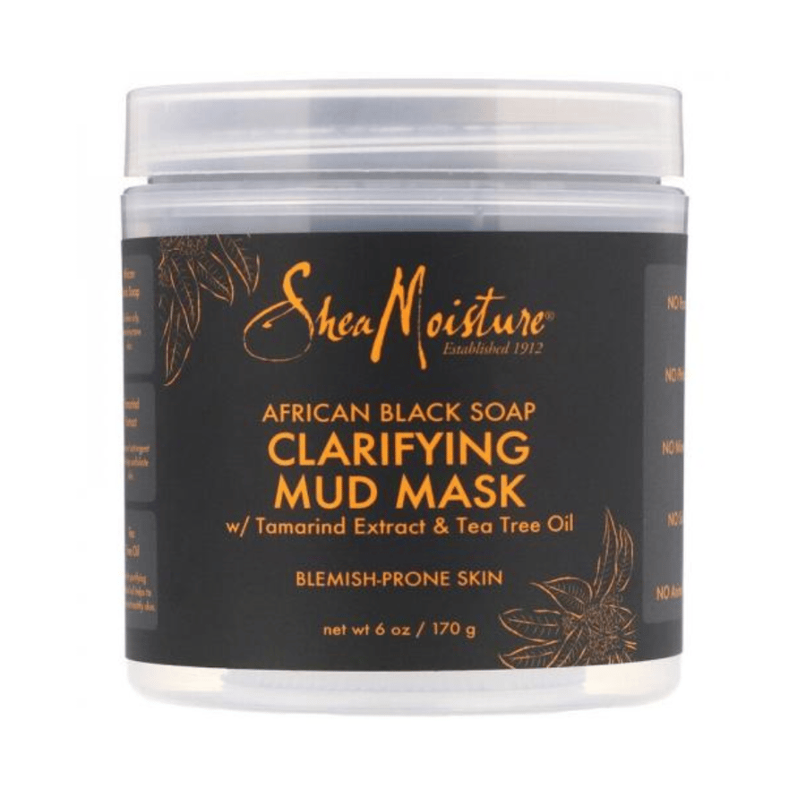 Clay Moisturizer Mask for skin purification with African black soap - 170 grams