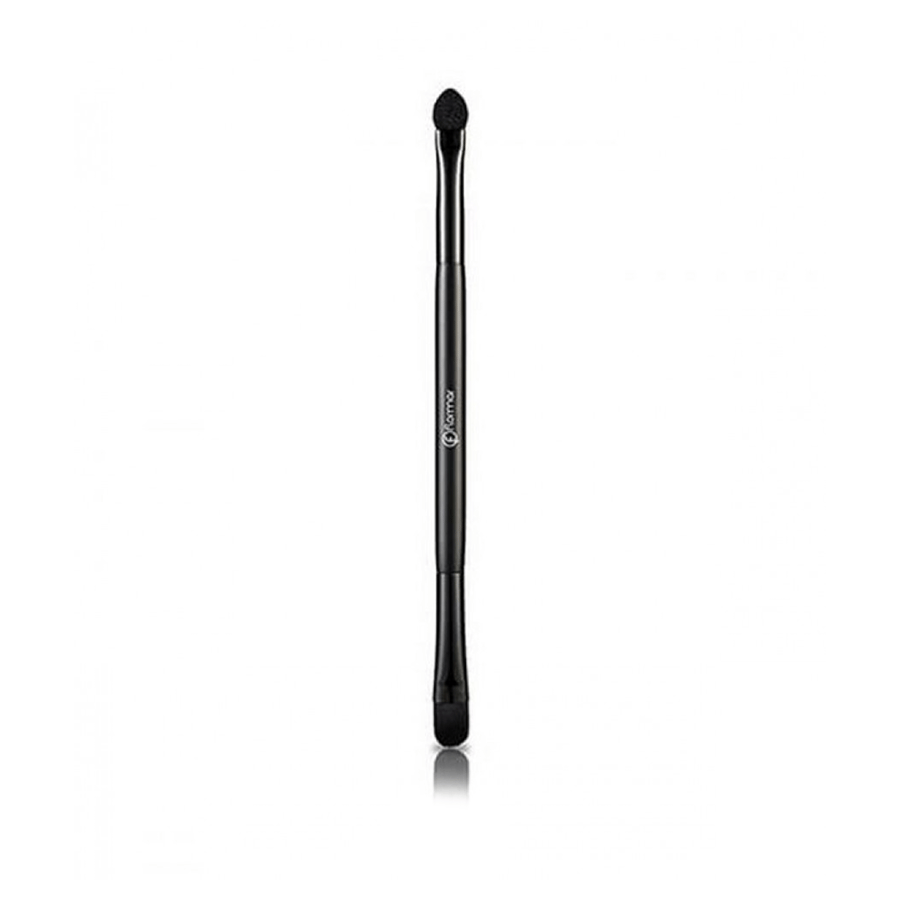 Flormar dual-ended eyeshadow brush for eyes black