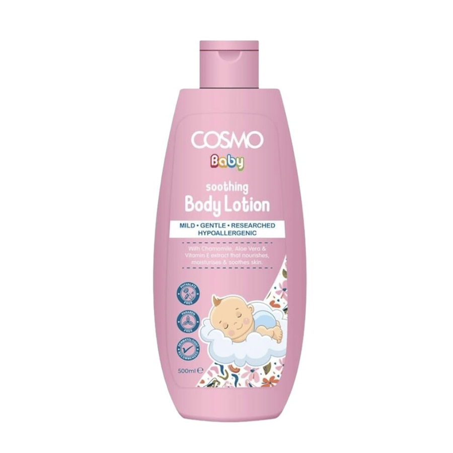Cosmo lotion with aloe vera extract and vitamin E for children 500 ml