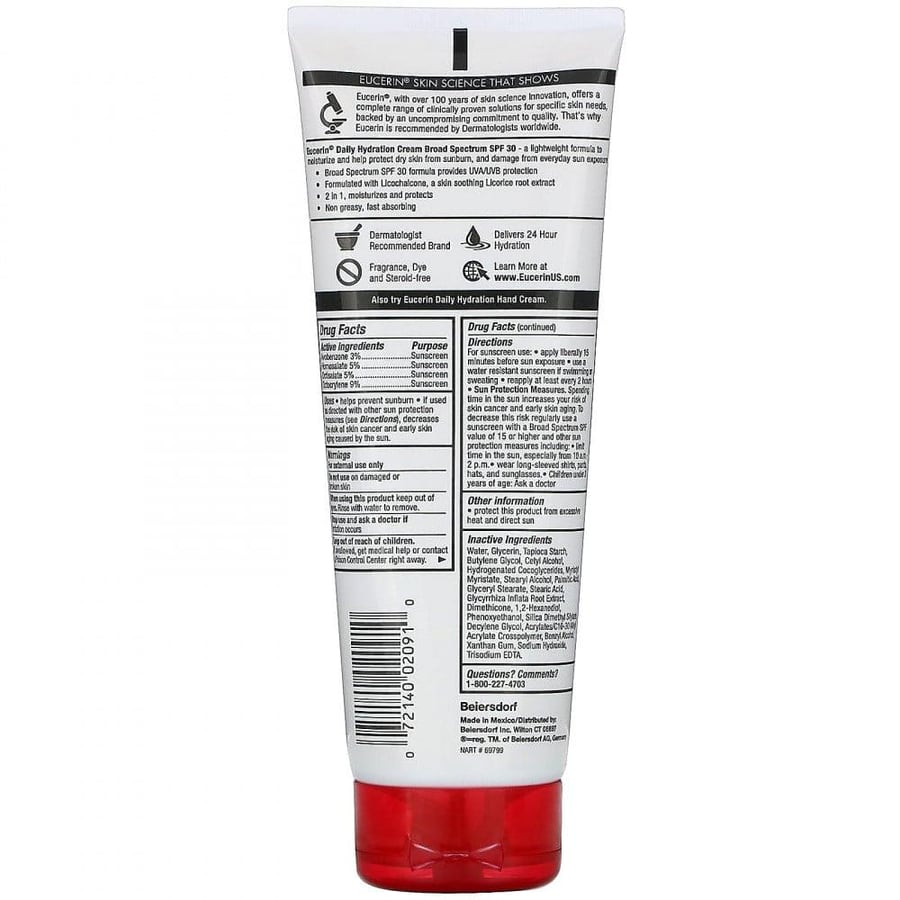 Yuserin daily moisturizing cream, with SPF 30, fragrance-free - 226 grams
