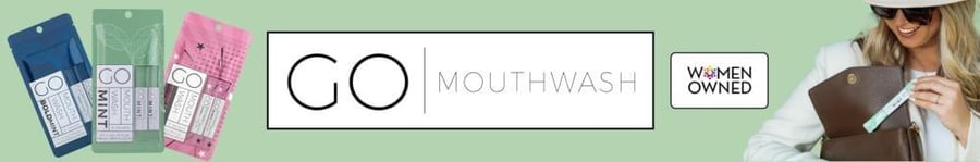 Jo Mouth mouthwash and rosegum, alcohol-free, 5-pack bag