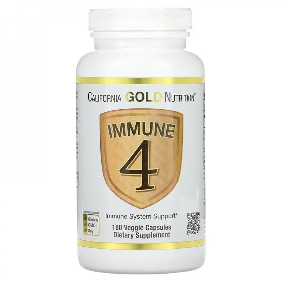 California Gold Nutrition for immune system support - 180 vegetable capsules