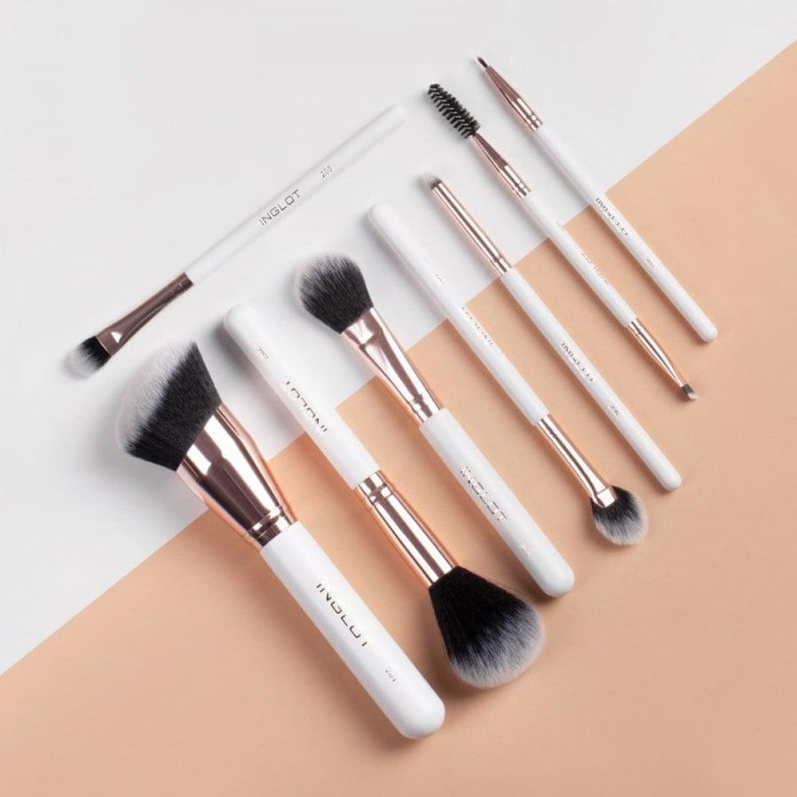 Englot double-sided synthetic makeup brush for eyes and eyebrows 200