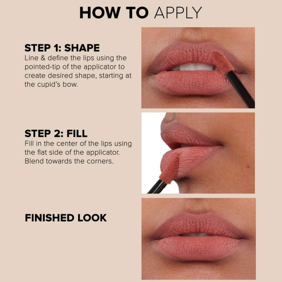 Instaazia Rouge Liquid Lipstick - Rosey Moff 3.5 grams