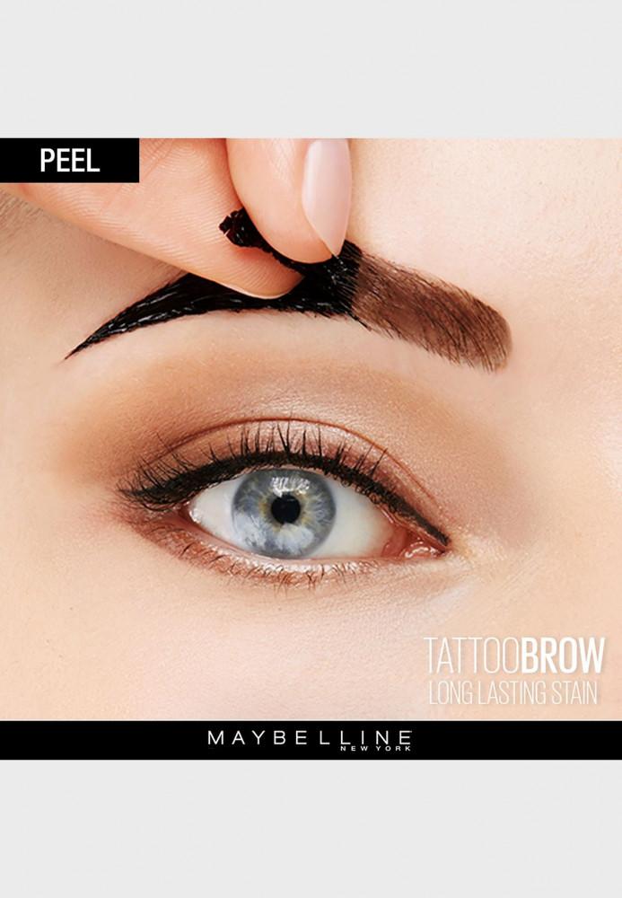 Maybelline New York eyebrow tattoo color peel-off - light brown