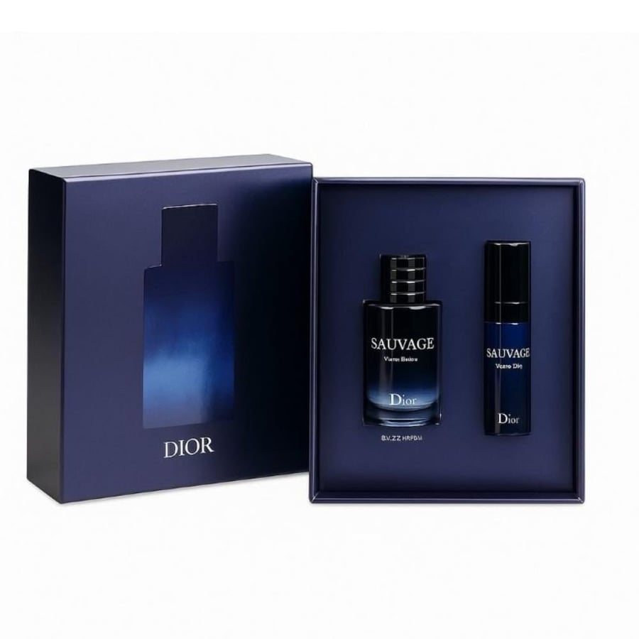مجموعة عطر ميني سوفاج أو فورتيه للرجال عينة 10مل + سيروم 5مل