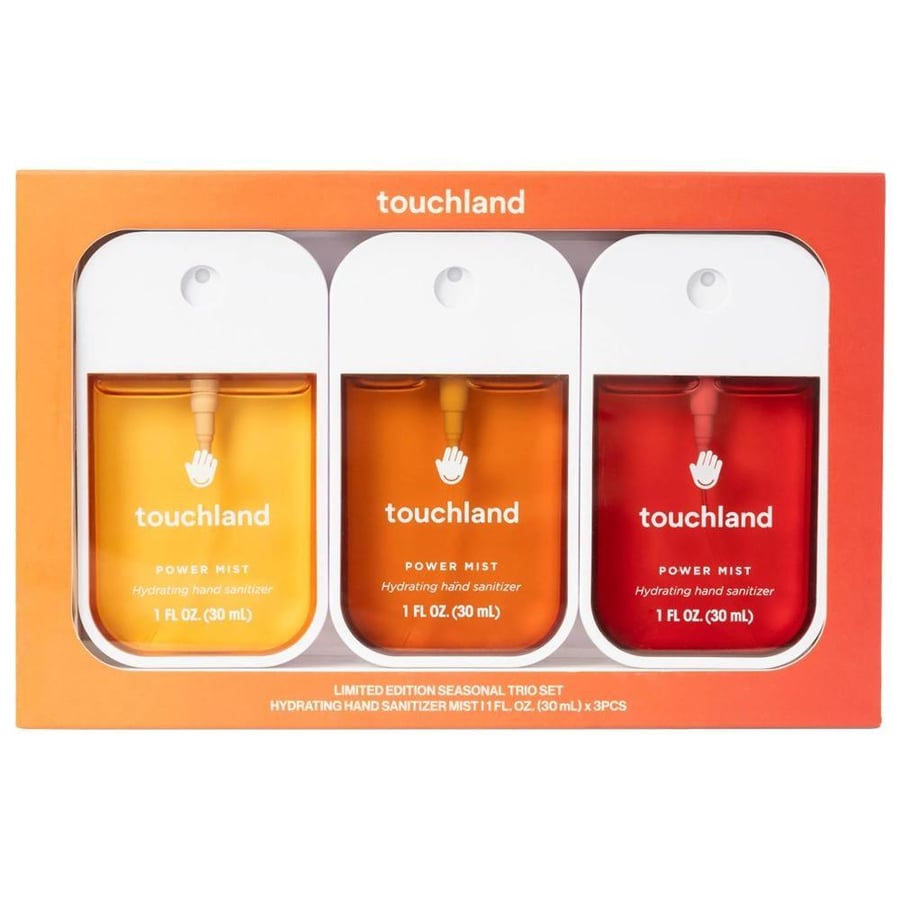 Tatchland hand sanitizer and moisturizer set with Power Mist