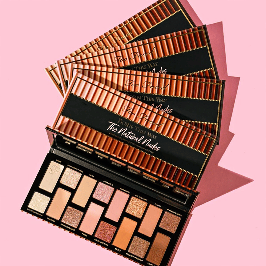 Tovised palette eyeshadows Born this way the neutral 16 colors