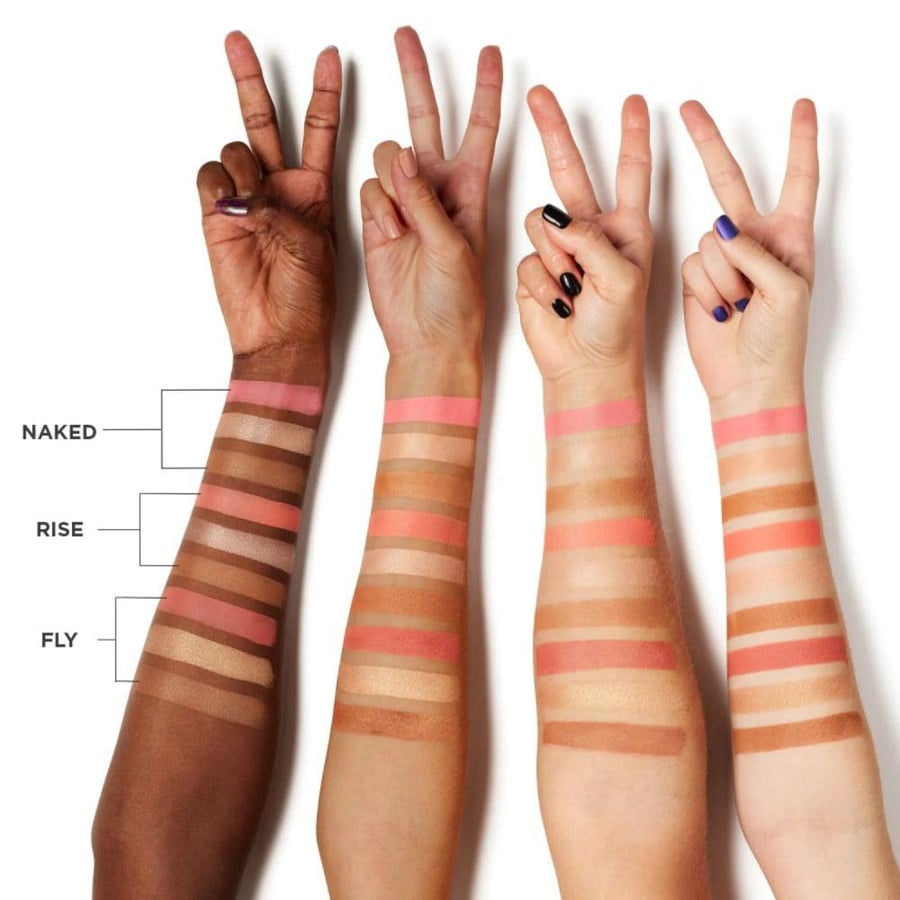 Arben Decay palette stay naked threesome blush bronzer and highlighter shade - naked