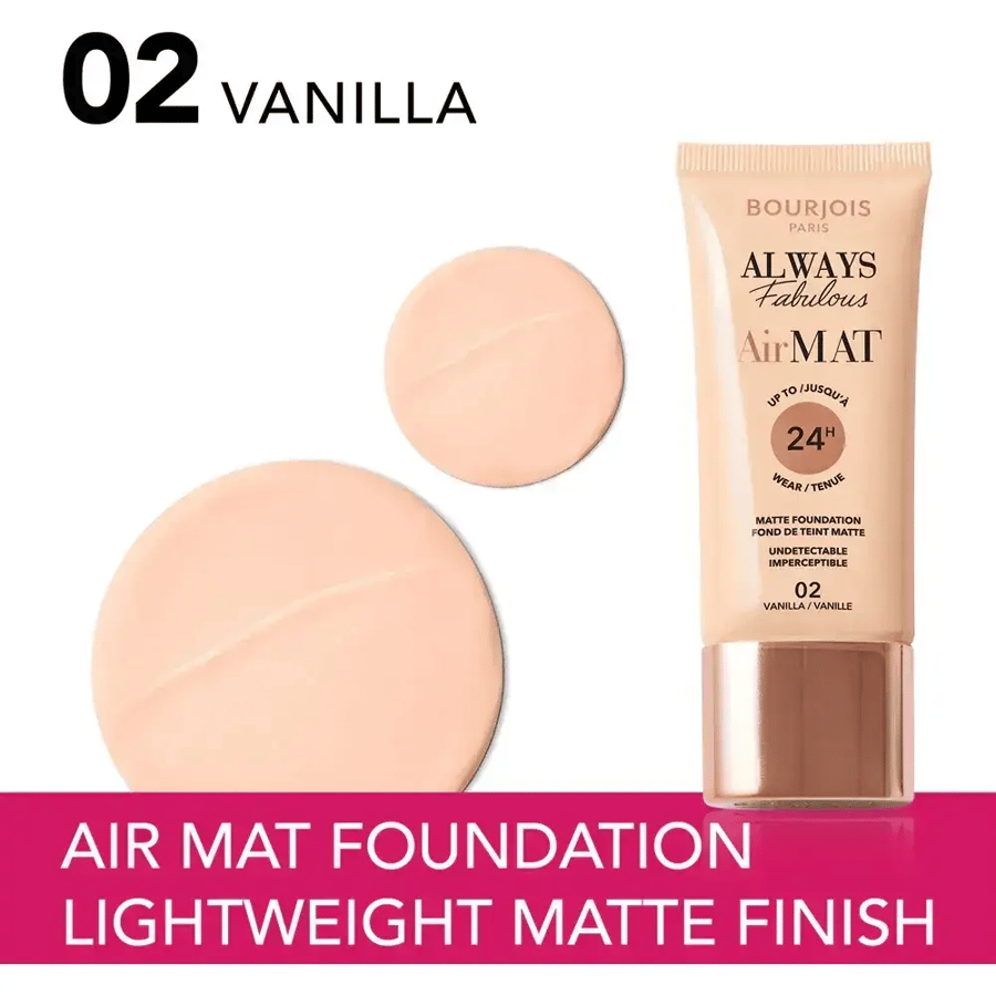 Bourjois Air Matte Foundation - 02 Vanilla 30 ml