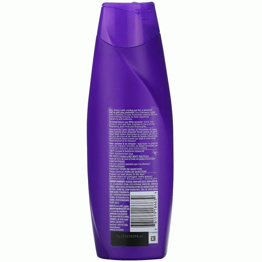 Ousi shampoo for curly hair, rich in coconut oil and Australian jojoba oil, 360 ml
