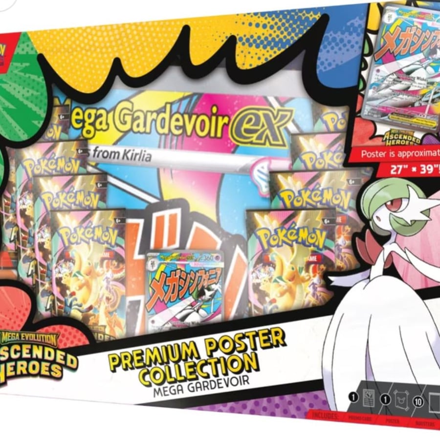 Pokémon TCG: Mega Evolution—Ascended Heroes Premium Poster Collection—Mega Gardevoir