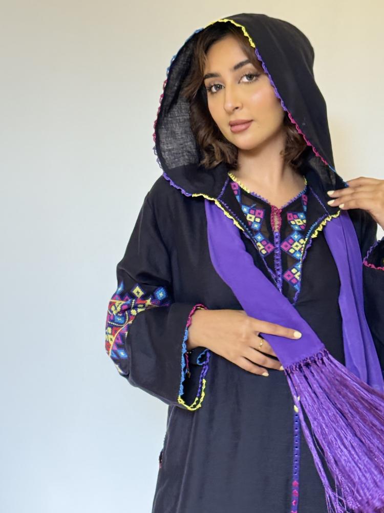 Moroccan kaftan with a shawl from Bella's selections