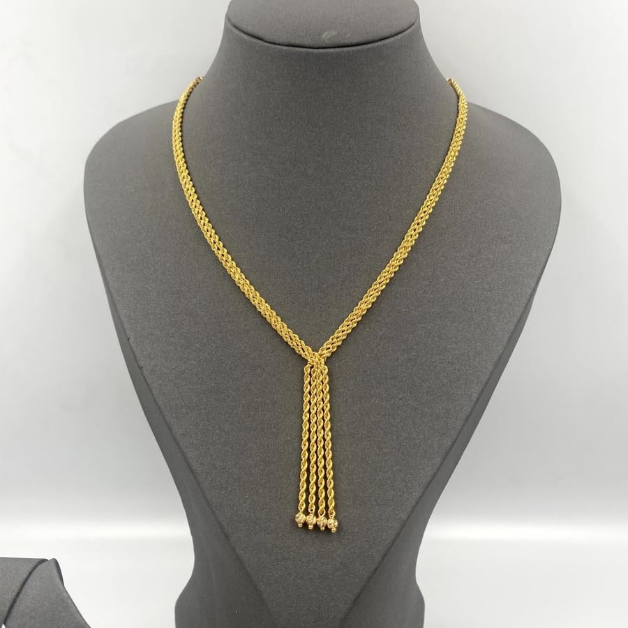 Gold jewelry set 21 karat weight 12 grams