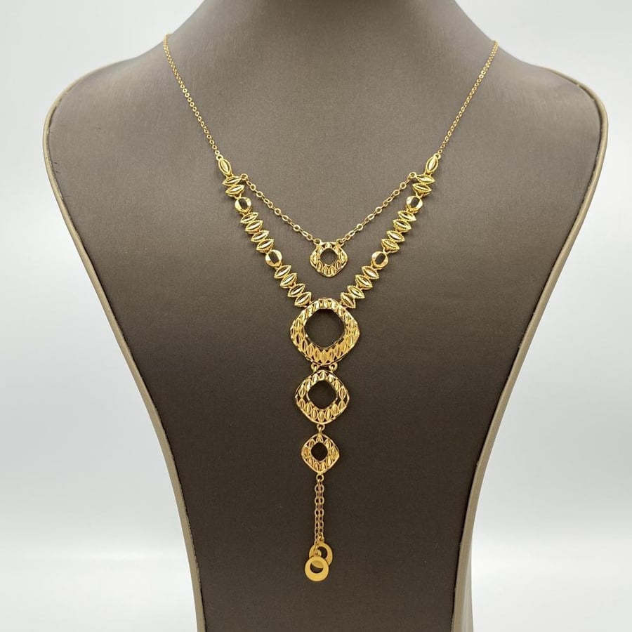 عقد ذهب عيار 21 احدث التصاميم