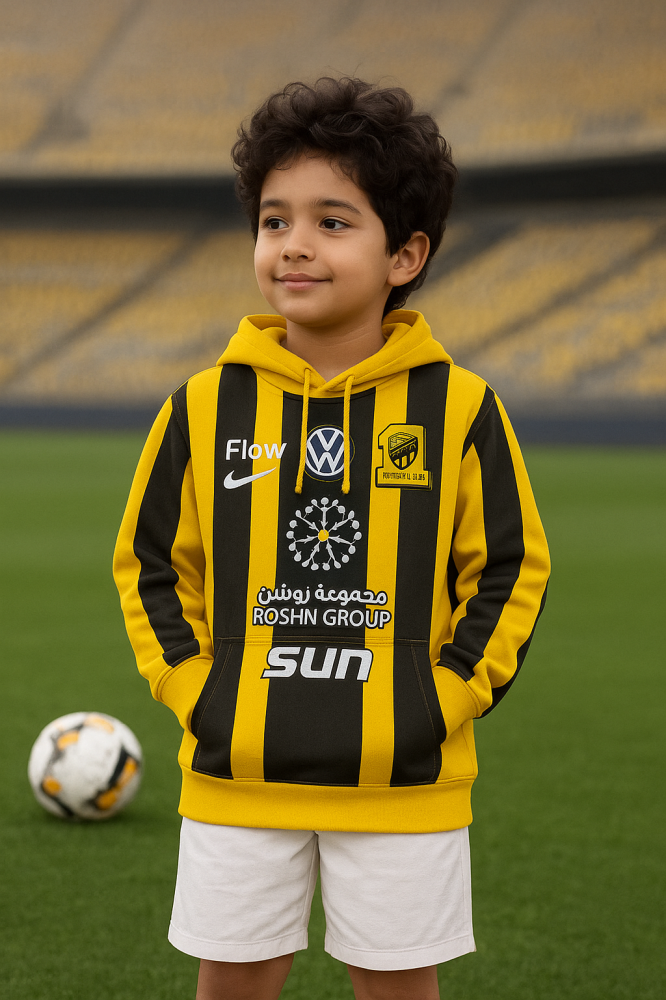 بلوفر الاتحاد شتوي فرو شعار ربل
