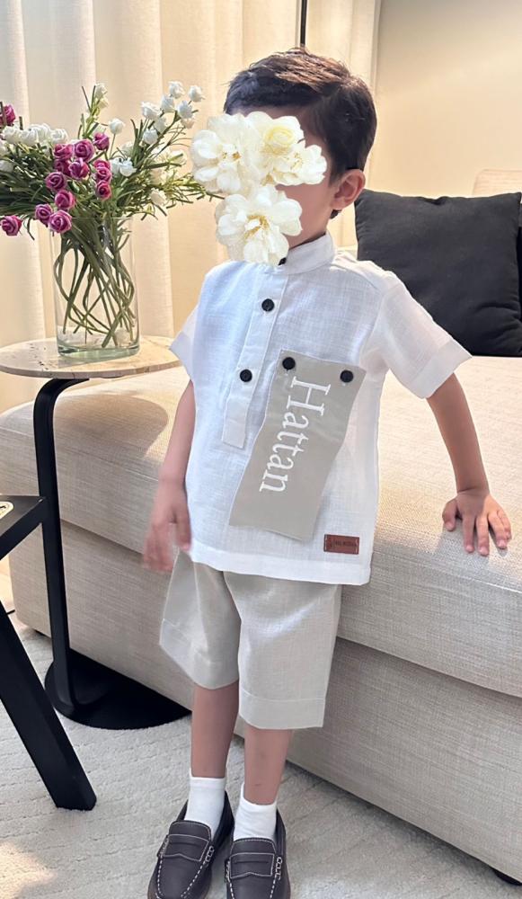 Elegant and distinctive boys' summer set