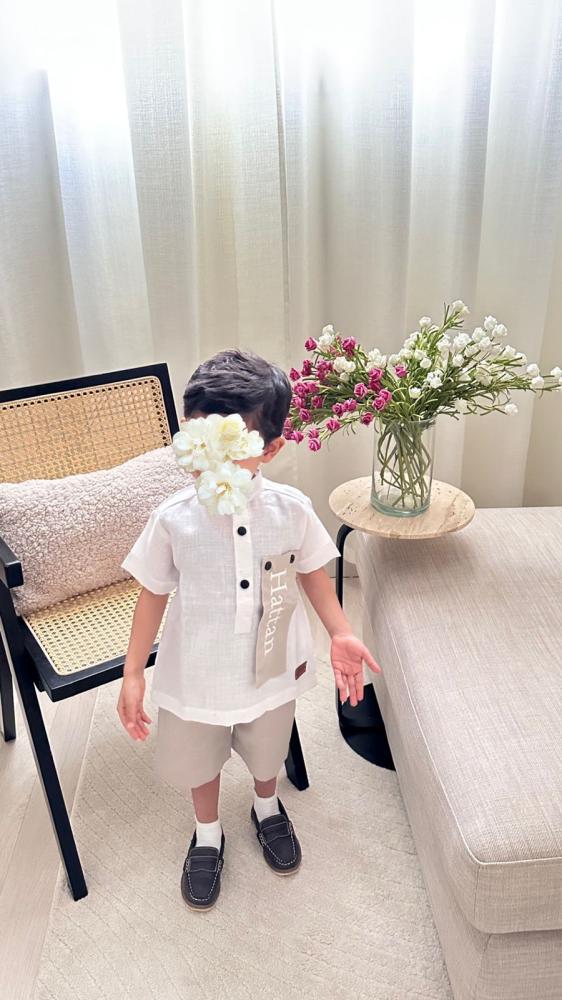 Elegant and distinctive boys' summer set