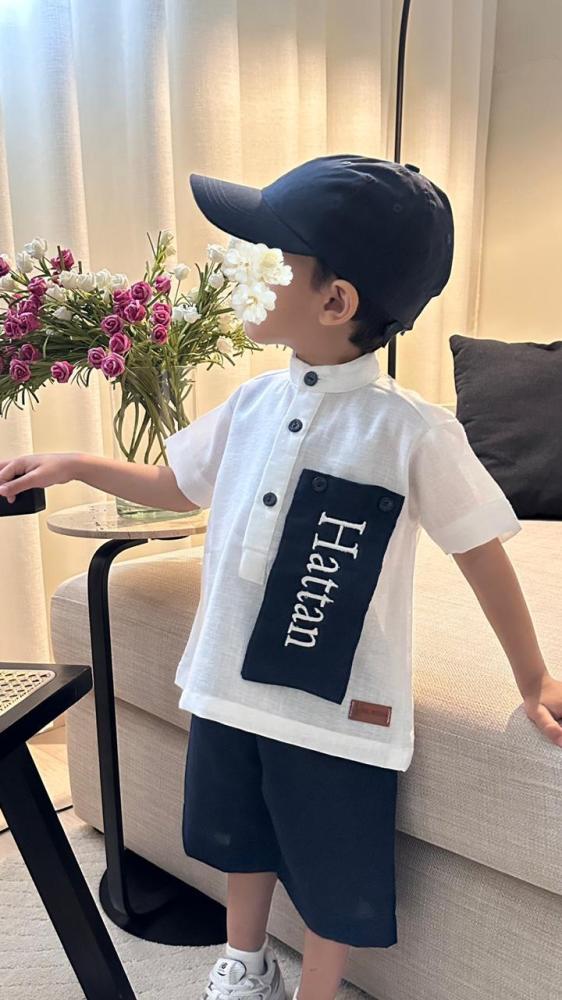 Elegant and distinctive boys' summer set