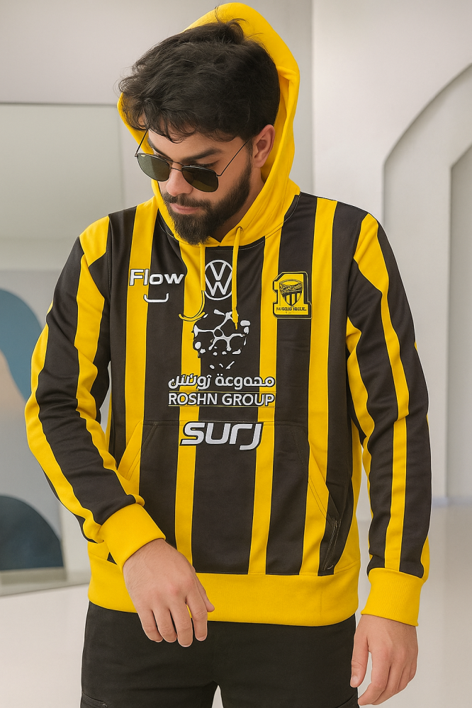 بلوفر الاتحاد شتوي فرو شعار ربل