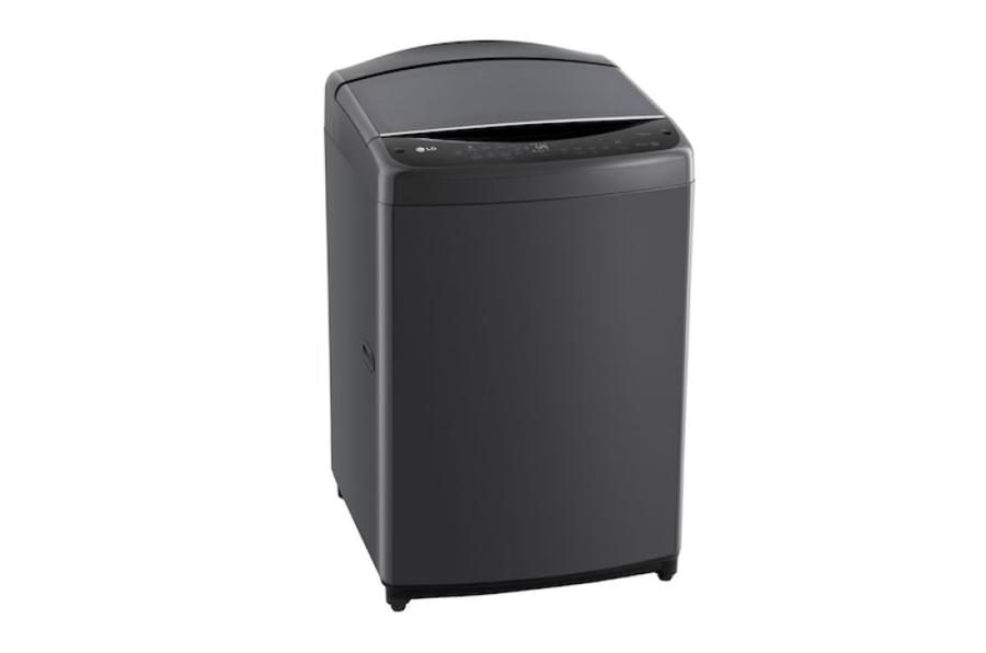 ال جي غسالة اوتوماتيك فتحة علوية ، سعة 19 كجم ، 12 برنامج ، غسيل ثلاثي الأبعاد ، تقنية WaveForce™ ، انفرتر ، واي فاي ، اسود ، تايلاندي - WTV19HHM(AE)