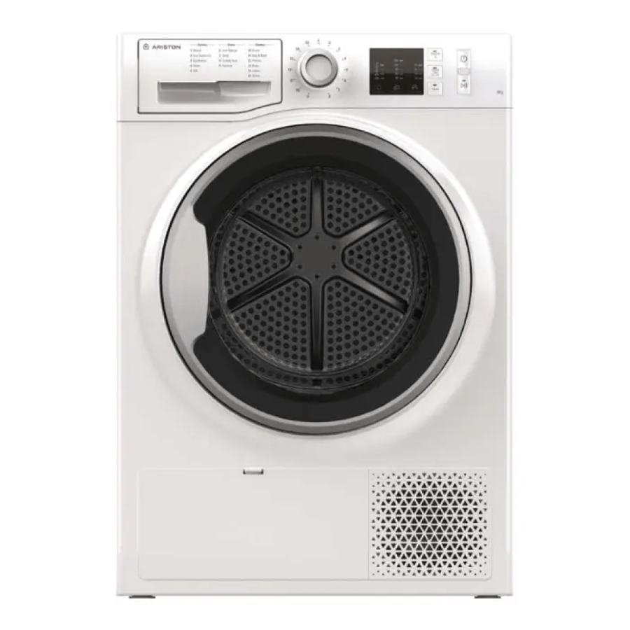 اريستون نشافة ملابس ، سعة 8 كجم ، مع مكثف حراري ، ابيض - NTSCM108BSK60HZ